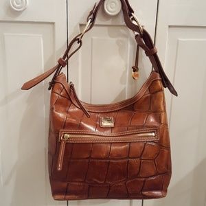 Dooney and Bourke Brown leather handbag/Wristlet